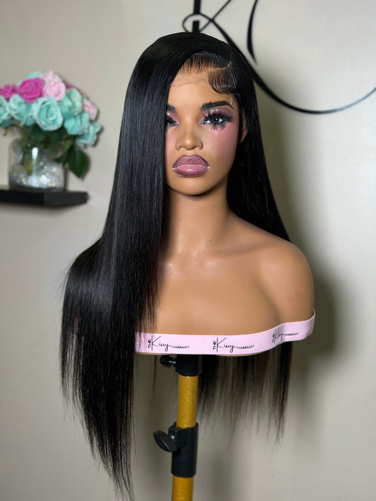 Sleek Straight Closure Wig