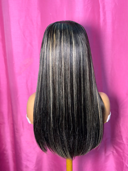 1b 613 Highlight Closure Wig