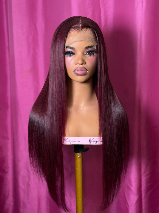 99j Straight Closure Wig